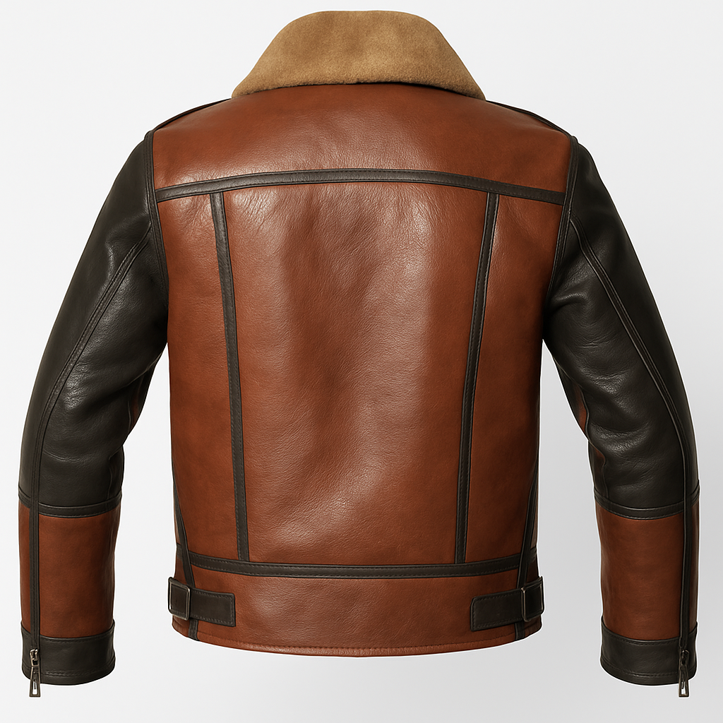 Men’s B3 Distressed Bomber Jacket | Real Shearling Aviator WWII Pilot Leather – PinnacleVista