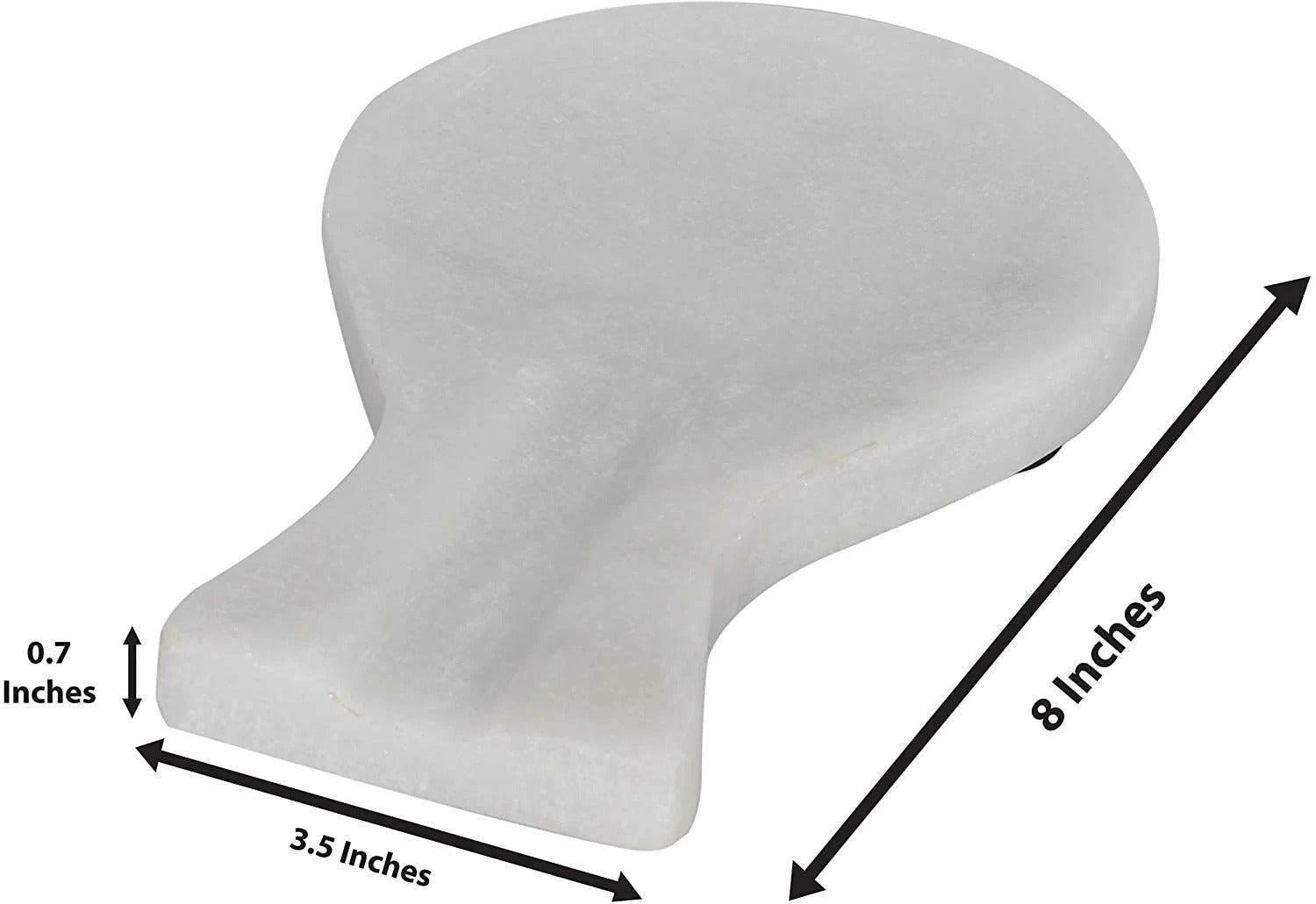 Handmade Marble Spoon Rest – Elegant White Utensil Holder for Kitchen Stove & Countertop | Natural Stone Spoon Holder by PinnacleVista