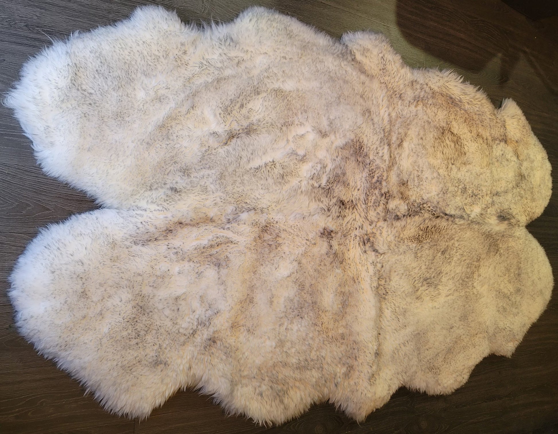 Premium Quad Australian Sheepskin Rug 4x6 | Genuine Fluffy Natural Ivory Gray White – PinnacleVista
