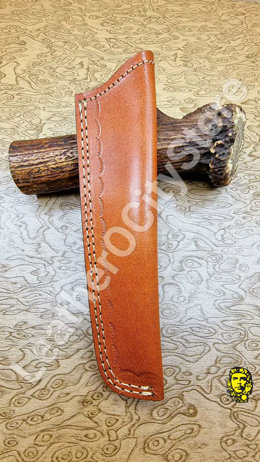Custom Handmade 10" Kris Dagger – Damascus Steel Blade & Handle | Collectible Knife with Leather Sheath