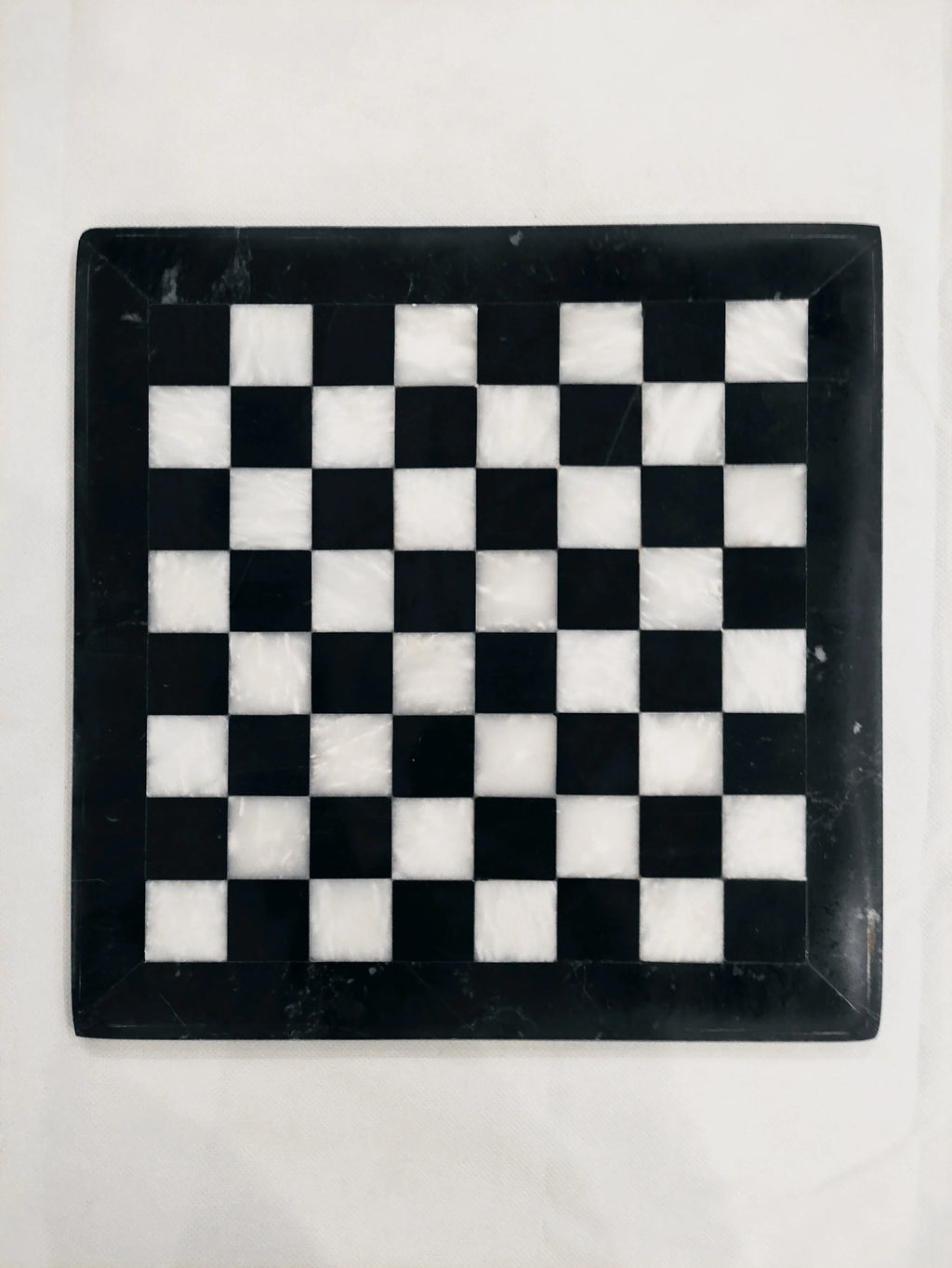 Handmade Black & White Marble Chess Set – 12" & 16" | PinnacleVista