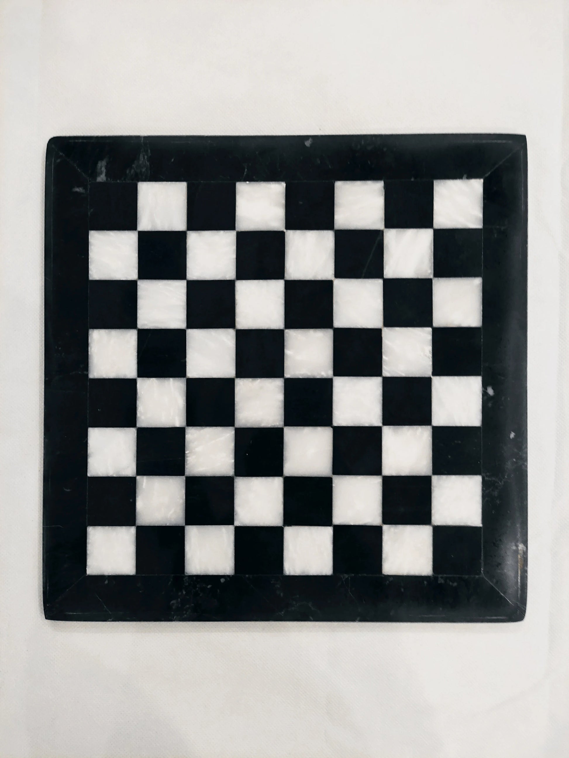 Handmade Black & White Marble Chess Set – 12" & 16" | PinnacleVista