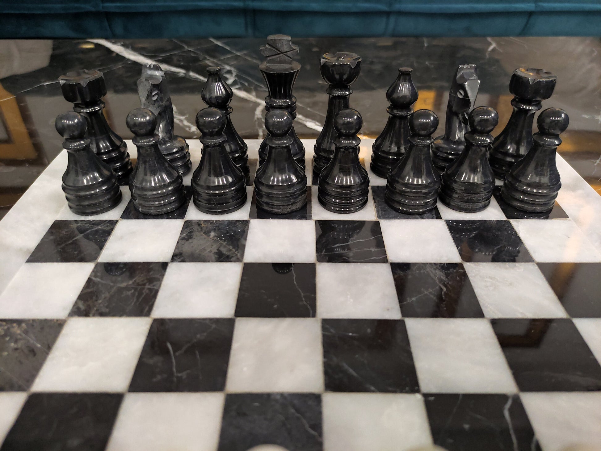 Handmade Marble Chess Pieces Set – 32 Luxury Figures | PinnacleVista