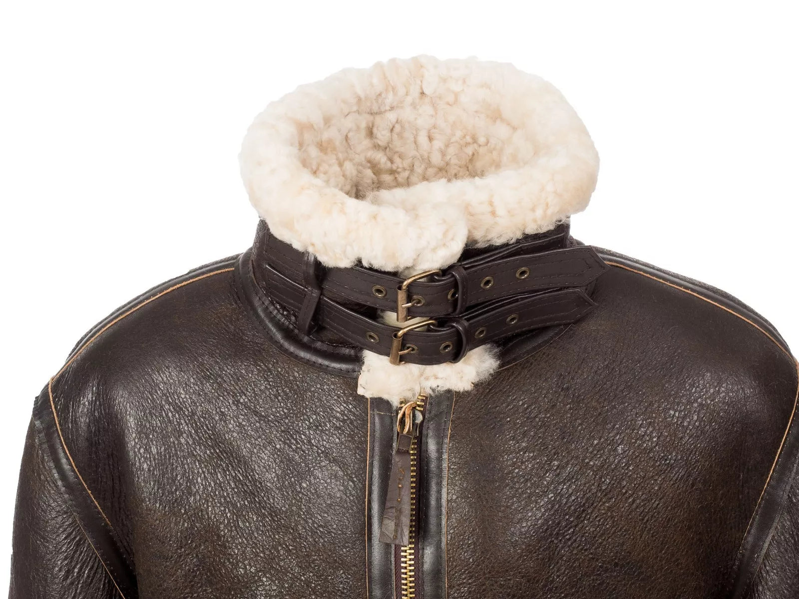 B3 Aviator Bomber Jacket – Real Sheepskin Leather RAF Flight Coat | WWII Pilot Shearling Jacket | Pinnacle Vista