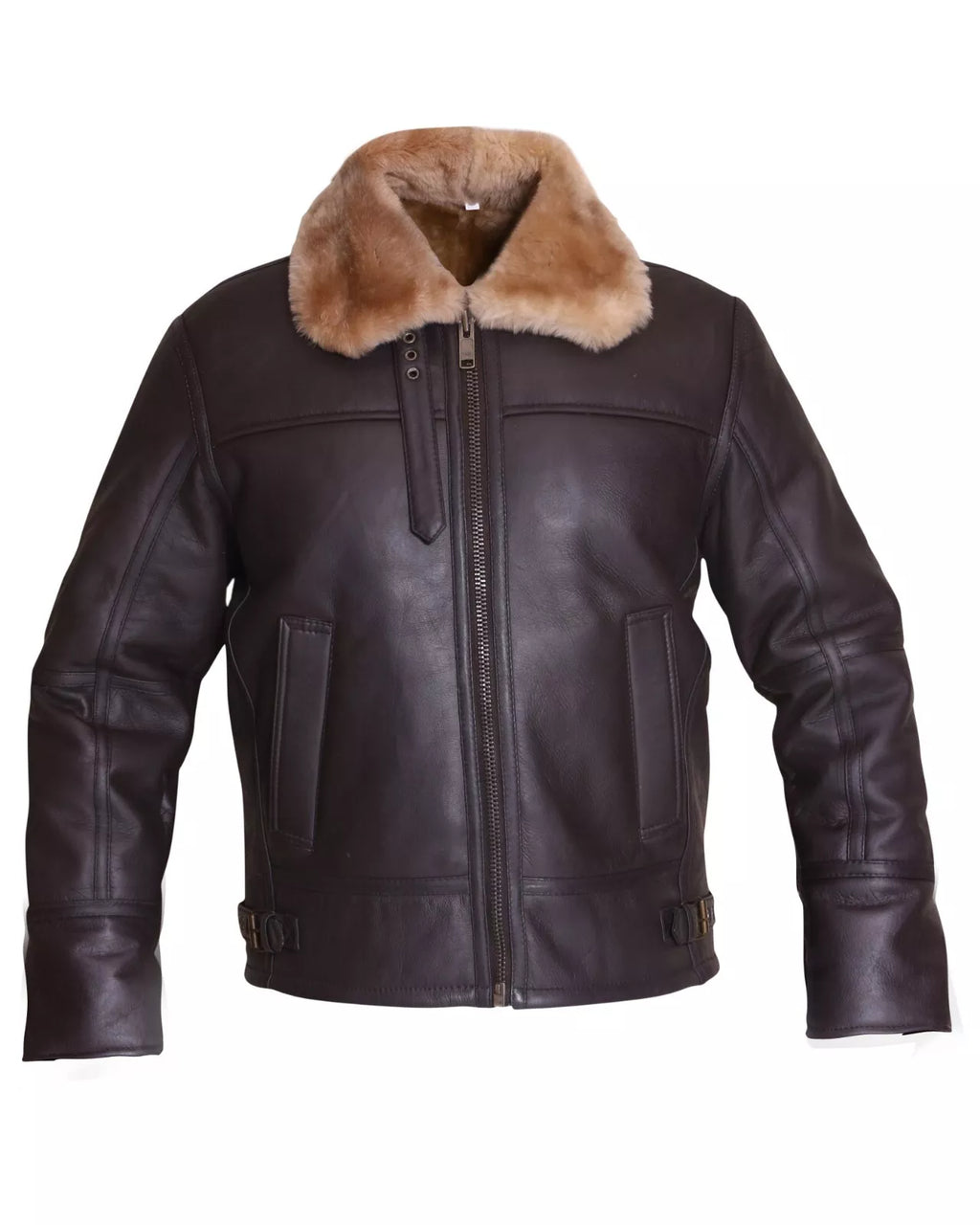 Men’s B3 Bomber Jacket – Real Ginger Shearling Sheepskin Leather Aviator Coat | Pinnacle Vista