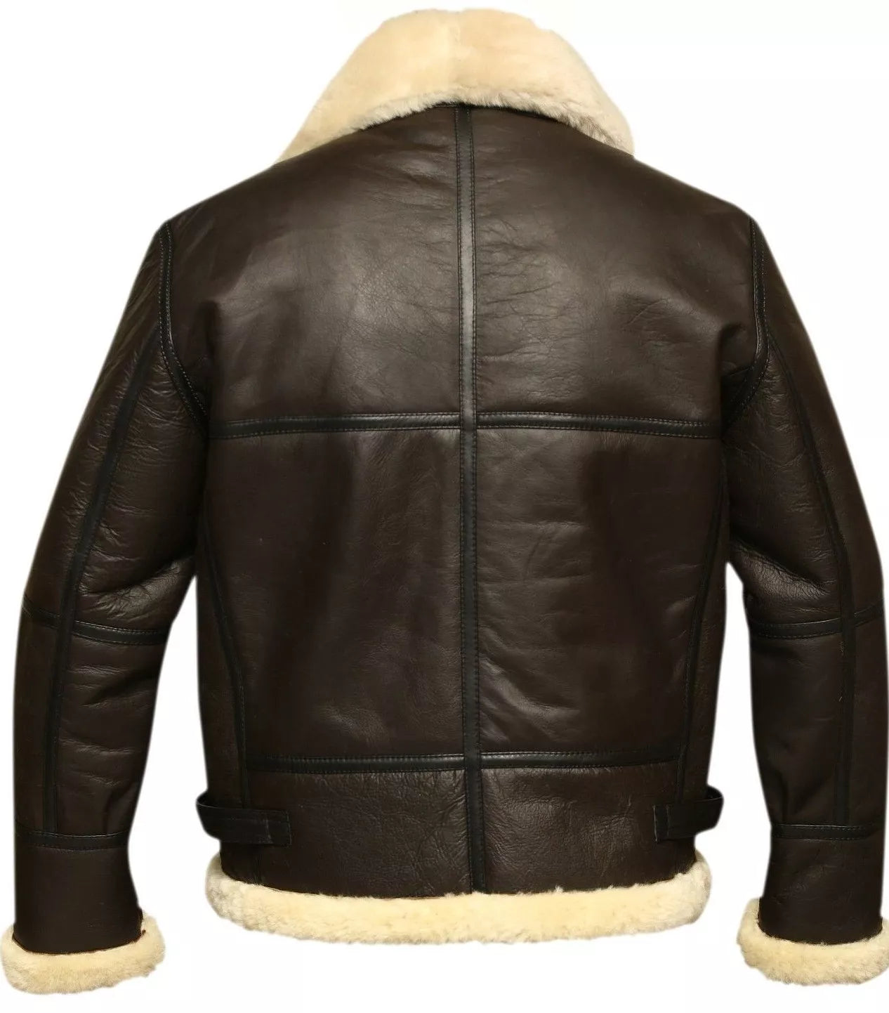 Men’s B3 Bomber Aviator Jacket – Real Sheepskin Leather & Shearling WWII Flight Coat | Pinnacle Vista