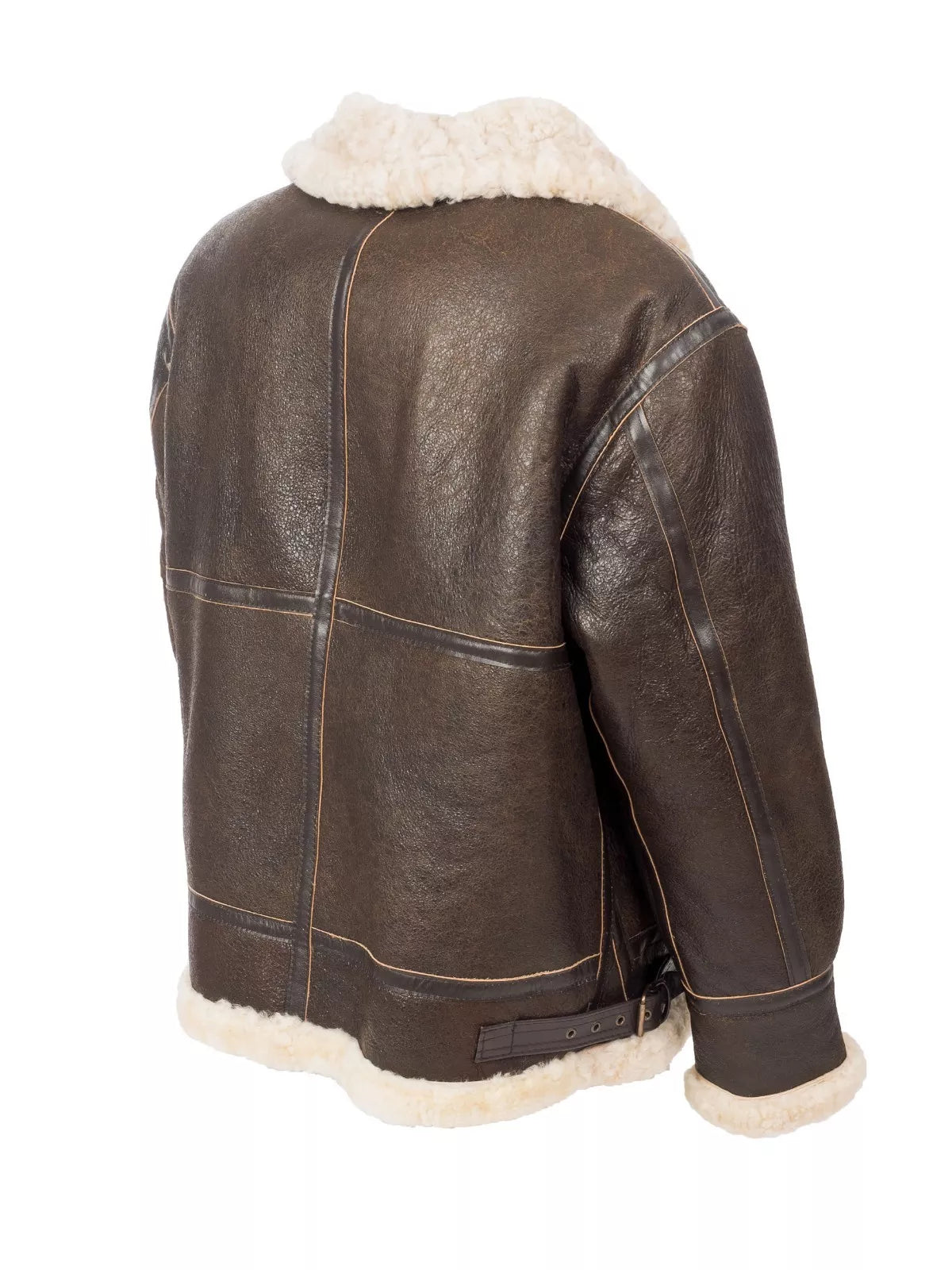 B3 Aviator Bomber Jacket – Real Sheepskin Leather RAF Flight Coat | WWII Pilot Shearling Jacket | Pinnacle Vista