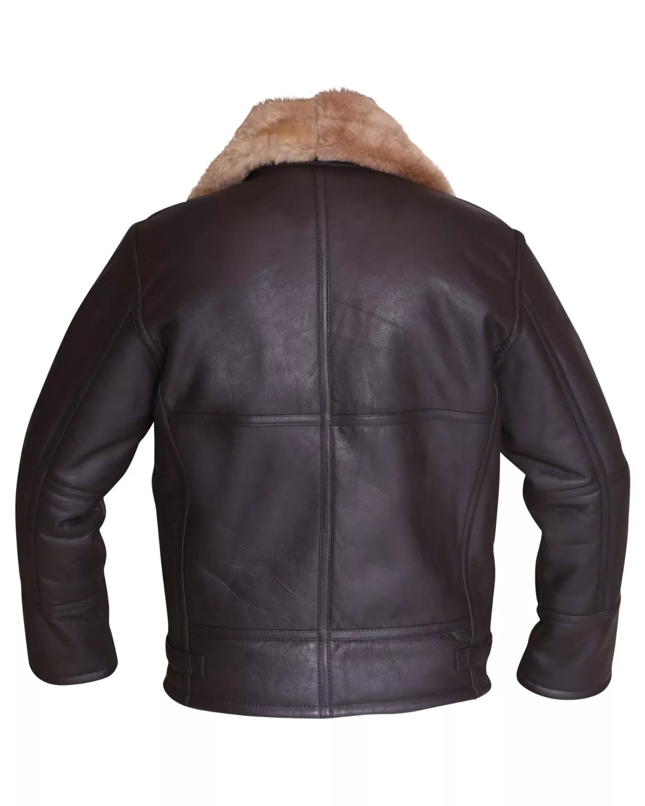 Men’s B3 Bomber Jacket – Real Ginger Shearling Sheepskin Leather Aviator Coat | Pinnacle Vista