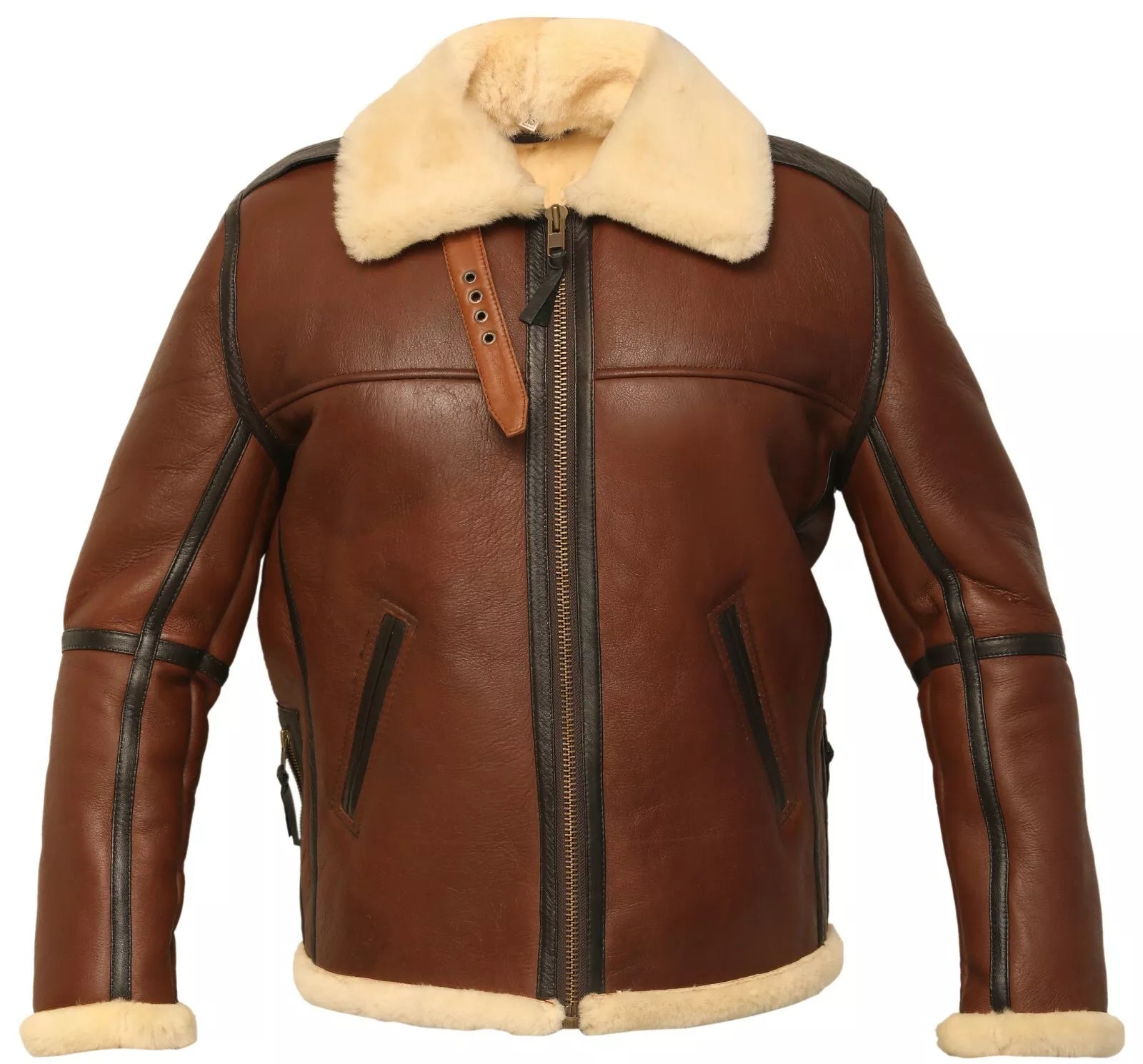 Men’s B6 Redskin Shearling Leather Bomber Jacket | Authentic WWII USAAF Aviator Flight Jacket – Pinnacle Vista